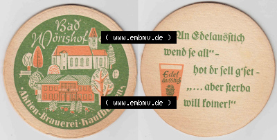 Bierdeckel Aktien-Brauerei Kaufbeuren, Bad Mörishofen (1). Deutscher Katalog über deutsche Bierdeckel Aktienbrauerei Kaufbeuren... Sammlung