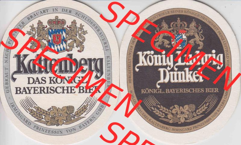 Bierdeckel König Ludwig Dunkel Köngl. Bayerisches Bier (2). Deutscher Katalog über deutsche Bierdeckel König Ludwig Schlossbrauerei Kaltenberg aus Bundesland... Sammlung