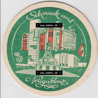 Bierdeckel Schmuck aus Neugablonz, Aktien-Brauerei Kaufbeuren (2). Deutscher Katalog über deutsche Bierdeckel Aktienbrauerei Kaufbeuren aus Bundesland Bayern, zum katalogisieren... Sammlung