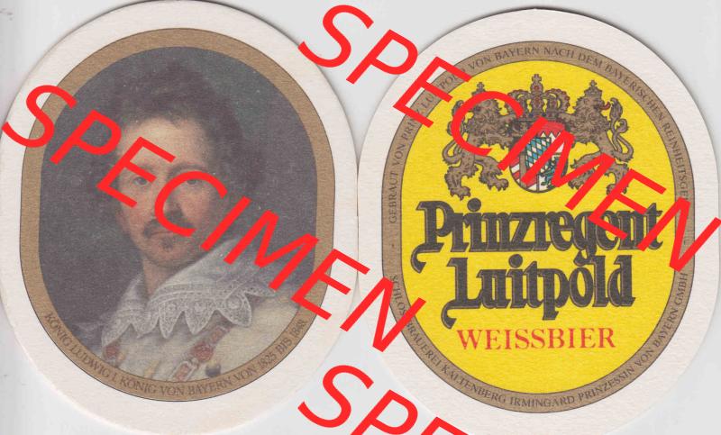 Bierdeckel Prinzregent Luitpold von Bayern Weißbier (11). Deutscher Katalog über deutsche Bierdeckel König Ludwig Schlossbrauerei Kaltenberg aus Bundesland Bayern,... Sammlung