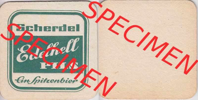 Bierdeckel Scherdel Edelhell Pils Ein Spitzenbier, mit Unbedruckter Rückseite (1). Deutscher Katalog über deutsche Bierdeckel Scherdel Bier aus Bundesland Bayern,... Sammlung