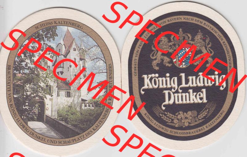 Bierdeckel Serie König Ludwig Dunkel, Schlossbrauerei Kaltenberg (6). Deutscher Katalog über deutsche Bierdeckel König Ludwig Schlossbrauerei Kaltenberg aus Bundesland... Sammlung