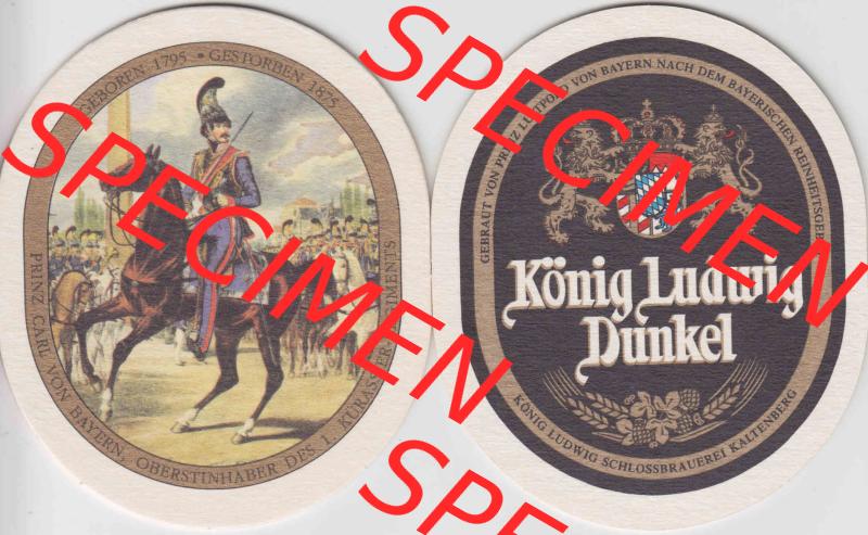 Bierdeckel Serie König Ludwig Dunkel, Schlossbrauerei Kaltenberg (1). Deutscher Katalog über deutsche Bierdeckel König Ludwig Schlossbrauerei Kaltenberg aus Bundesland... Sammlung