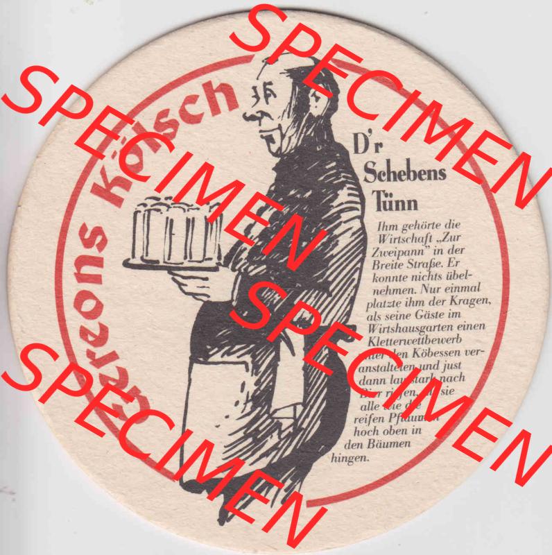 Bierdeckel Deutschland Gereons Kölsch Dr Sehebens Tünn (1). Deutscher Katalog über deutsche Bierdeckel Gereons Kölsch aus Bundesland Nordrhein-Westfalen, zum... Sammlung