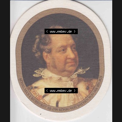 Bierdeckel König Ludwig Bierdeckel König Max I. Kurfürst ab 1799 (2). Deutscher Katalog über deutsche Bierdeckel König Ludwig Schlossbrauerei Kaltenberg... Sammlung