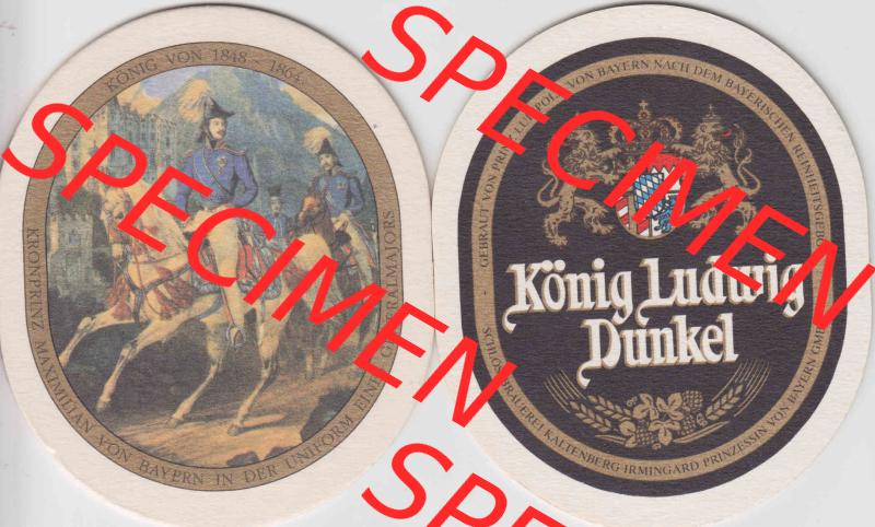 Bierdeckel Serie König Ludwig Dunkel, Schlossbrauerei Kaltenberg (9). Deutscher Katalog über deutsche Bierdeckel König Ludwig Schlossbrauerei Kaltenberg aus Bundesland... Sammlung