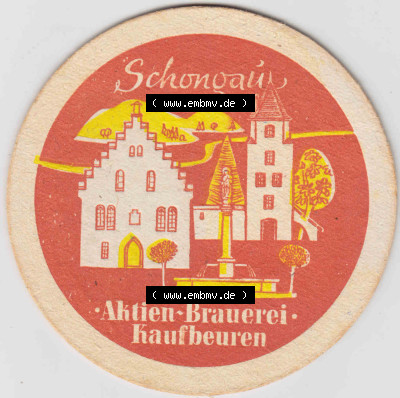 Bierdeckel Aktien-Brauerei Kaufbeuren, Schongaü (2). Deutscher Katalog über deutsche Bierdeckel Aktienbrauerei Kaufbeuren aus... Sammlung