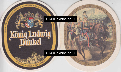 Bierdeckel Serie König Ludwig Dunkel, Bier von Königlicher Hoheit (1). Deutscher Katalog über deutsche Bierdeckel König Ludwig... Sammlung