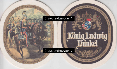 Bierdeckel Serie König Ludwig Dunkel, Schlossbrauerei Kaltenberg (4). Deutscher Katalog über deutsche Bierdeckel König Ludwig... Sammlung