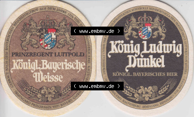 Bierdeckel König Ludwig Dunkel Köngl. Bayerisches Bier (3). Deutscher Katalog über deutsche Bierdeckel König Ludwig Schlossbrauerei... Sammlung