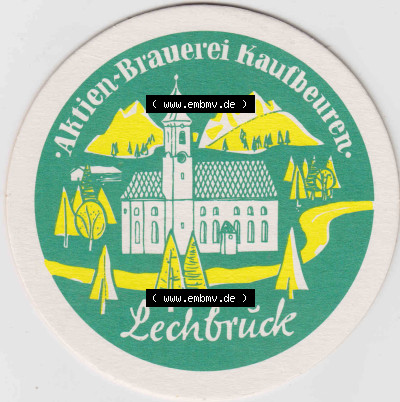 Bierdeckel 1998, 600 Jahre Lechbrück Aktien-Brauerei Kaufbeuren (2). Deutscher Katalog über deutsche Bierdeckel Aktienbrauerei... Sammlung