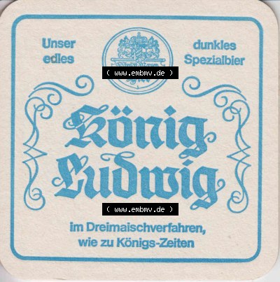 Bierdeckel Königl. Bayern Bier Schloss zu Kaltenberg König Ludwig (1). Deutscher Katalog über deutsche Bierdeckel König Ludwig... Sammlung