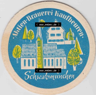 Bierdeckel Aktien-Brauerei Kaufbeuren, Schwabmünchen (2). Deutscher Katalog über deutsche Bierdeckel Aktienbrauerei Kaufbeuren... Sammlung