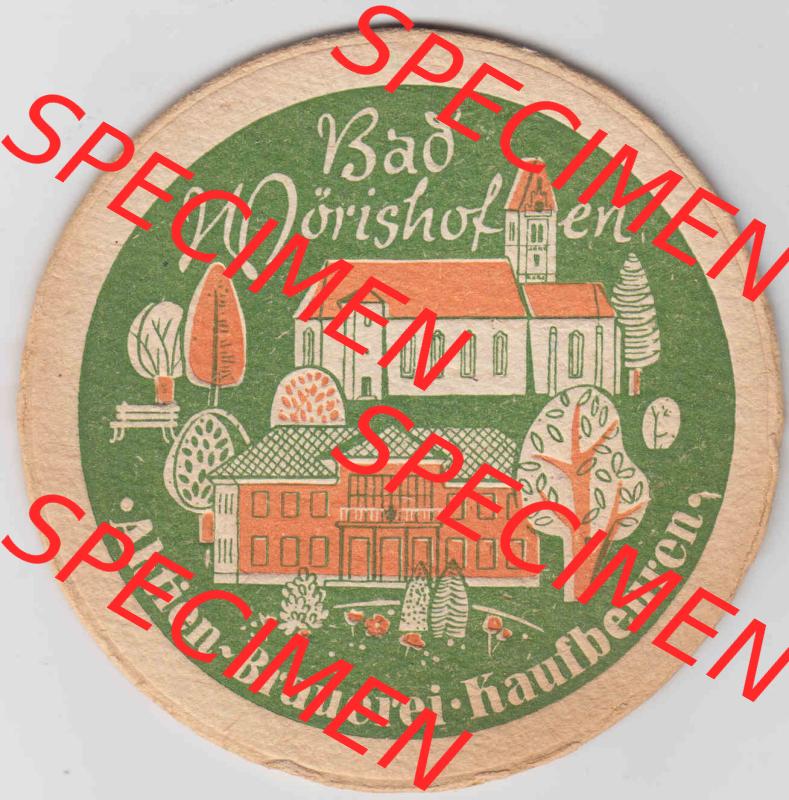 Bierdeckel Aktien-Brauerei Kaufbeuren, Bad Mörishofen (2). Deutscher Katalog über deutsche Bierdeckel Aktienbrauerei Kaufbeuren aus Bundesland Bayern, zum katalogisieren... Sammlung