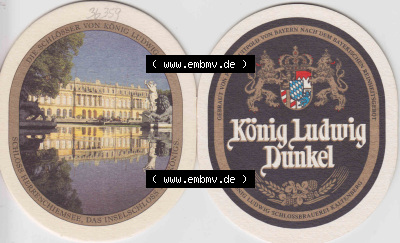 Bierdeckel Serie König Ludwig Dunkel, Schlossbrauerei Kaltenberg (7). Deutscher Katalog über deutsche Bierdeckel König Ludwig... Sammlung