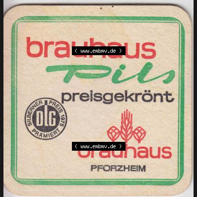 Bierdeckel Brauhaus Pils Preisgekrönt, Brauhaus Pforzheim (4). Deutscher Katalog über deutsche Bierdeckel Brauhaus Pforzheim aus Bundesland Baden-Württemberg zum katalogisieren... Sammlung