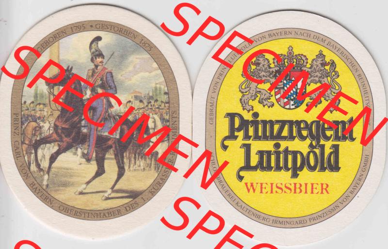 Bierdeckel Prinzregent Luitpold von Bayern Weißbier (17). Deutscher Katalog über deutsche Bierdeckel König Ludwig Schlossbrauerei Kaltenberg aus Bundesland Bayern,... Sammlung
