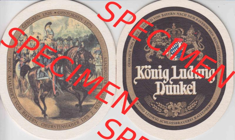 Bierdeckel Serie König Ludwig Dunkel, Schlossbrauerei Kaltenberg (4). Deutscher Katalog über deutsche Bierdeckel König Ludwig Schlossbrauerei Kaltenberg aus Bundesland... Sammlung