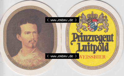 Bierdeckel Prinzregent Luitpold von Bayern Weißbier (14). Deutscher Katalog über deutsche Bierdeckel König Ludwig Schlossbrauerei... Sammlung