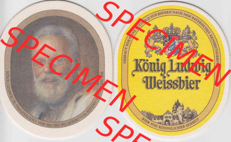 Bierdeckel 2008 König Ludwig Weissbier Gebraut von Prinz Luitpold von Bayern (3). Deutscher Katalog über deutsche Bierdeckel König Ludwig Schlossbrauerei Kaltenberg aus... Sammlung