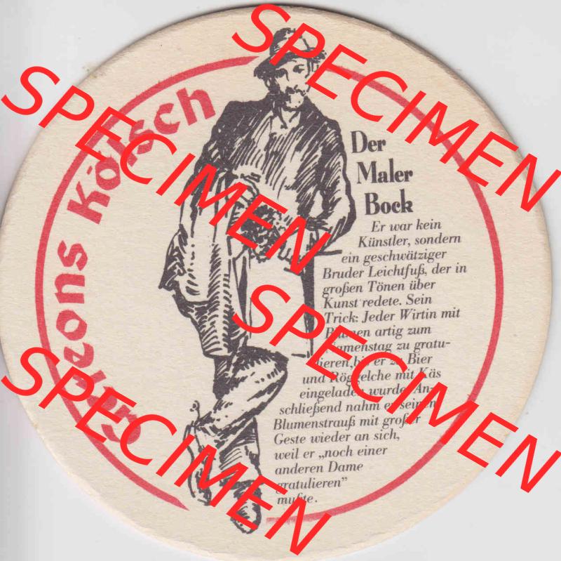 Bierdeckel Deutschland Gereons Kölsch Der Maler Bock (1). Deutscher Katalog über deutsche Bierdeckel Gereons Kölsch aus Bundesland Nordrhein-Westfalen, zum katalogisieren... Sammlung