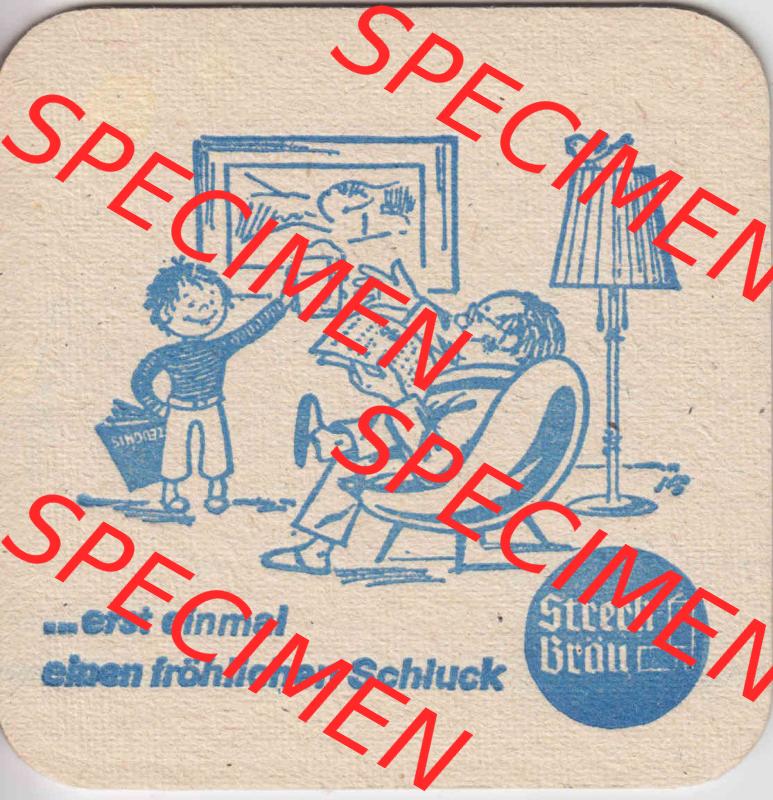 Bierdeckel Der fröhliche Schluck-Streckbräu aus Ostheim-Bayern (3). Deutscher Katalog über deutsche Bierdeckel Streckbräu aus Ostheim aus Bundesland Bayern, zum... Sammlung