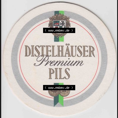 Bierdeckel Distelhäuser Premium Pils, Die Neckartal-Radtour mit Distelhäuser PIls (2). Deutscher Katalog über die deutschen Bierdeckel Distelhäuser Brauerei aus... Sammlung