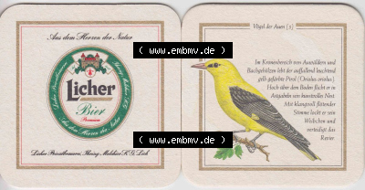 Bierdeckel 1994 Licher Bier, Serie Vögel der Auen (3) Licher Bier im Katalog Bundesland Hessen für Bierdeckel katalogisieren... Sammlung