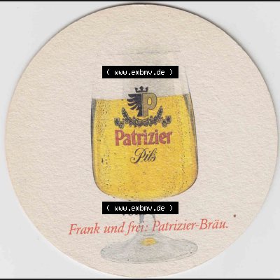 Bierdeckel Patrizier Pils vom Faß, Frank und Frei Patrizier-Bräu, Zum Spaß, Spielzeugmuseum Nürnberg (2). Deutscher Katalog über deutsche Bierdeckel... Sammlung