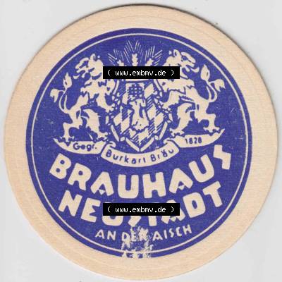 Bierdeckel Burkart Bräu, Brauhaus Neustadt an der Aisch, Im Bier liegt die Kraft die Freude schafft (1). Deutscher Katalog über deutsche Bierdeckel Brauhaus Neustadt... Sammlung