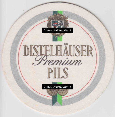 Bierdeckel Distelhäuser Premium Pils, Die Neckartal-Radtour mit Distelhäuser PIls (2). Deutscher Katalog über die deutschen... Sammlung