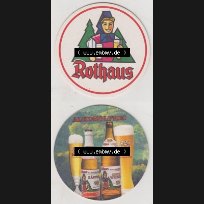 Bierdeckel Badische Staatsbrauerei Rothaus, Alkoholfreies Rothaus (3). Deutscher Katalog über deutsche Bierdeckel Badische Staatsbrauerei Rothaus aus Bundesland Baden-Württemberg,... Sammlung