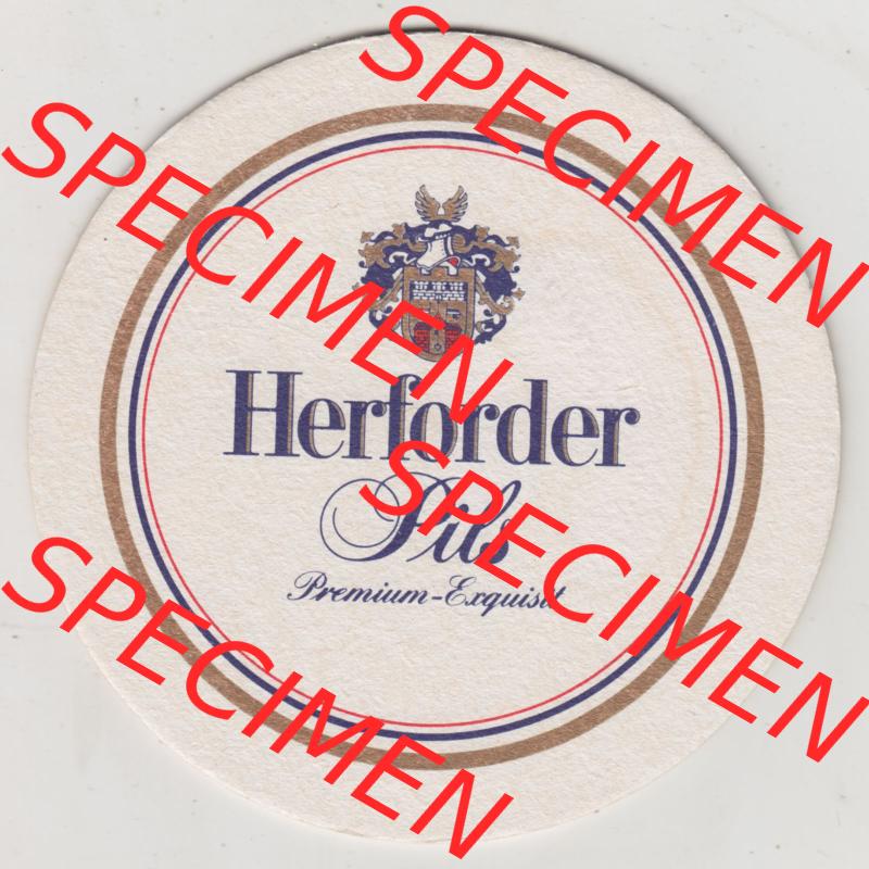 Bierdeckel 2000, Herforder Pils, Premium Exquisit, Magisches Wasserland, Landesgartenschau 2000 Aqua MagicA Bad Oeynhausen Löhne (1). Deutscher Katalog über... Sammlung