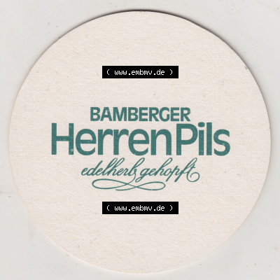 Bierdeckel Brauerei Keesmann Bamberg, Bamberger Herren-Pils, edelherb gehopft (2). Deutscher Katalog über deutsche Bierdeckel... Sammlung