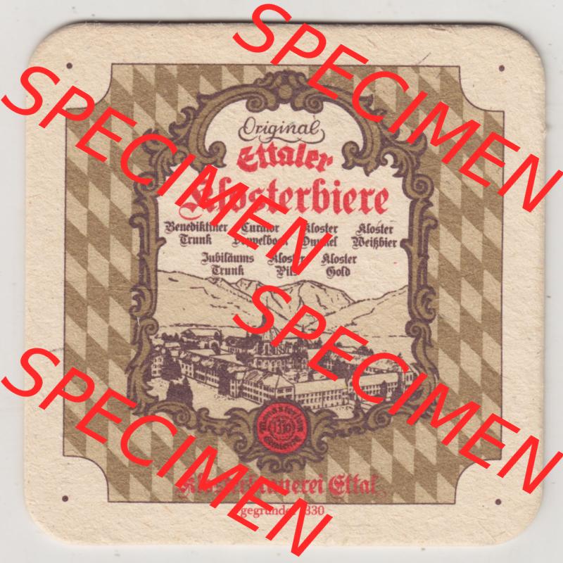 Bierdeckel Ettaler Klosterbrauerei, Original Ettaler Kloster-Liqueure (2). Deutscher Katalog über deutsche Bierdeckel Ettaler Klosterbrauerei aus Bundesland Bayern zum katalogisieren... Sammlung