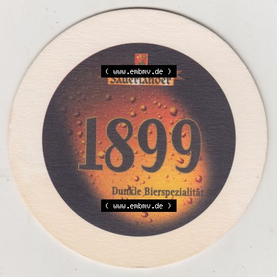 Bierdeckel Iserlohner Pilsener, Natürlich Iserlohner, Sauerländer 1899 Dunkle Bierspezialität (2). Deutscher Katalog über deutsche Bierdeckel Privatbrauerei... Sammlung