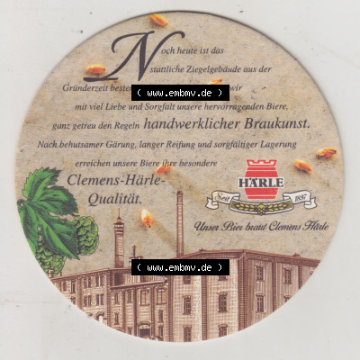 Bierdeckel Clemens-Spezial, Ein Bier das weit und breit seinesgleichen sucht, Dunkelblond in Glanz und Farbe (2). Deutscher Katalog... Sammlung