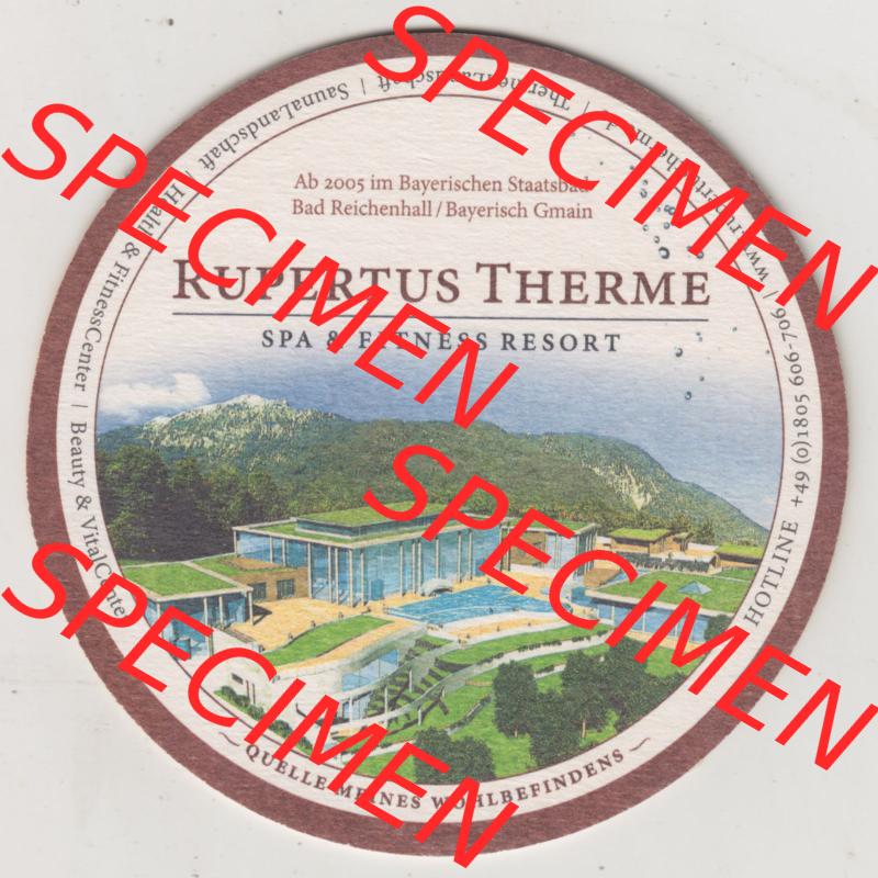 Bierdeckel Bürgerbräu Bad Reichenhall, Die Alpen-Brauerei seit 1633 (2). Deutscher Katalog über deutsche Bierdeckel Alpen-Brauerei Bürgerbräu Bad Reichenhall... Sammlung