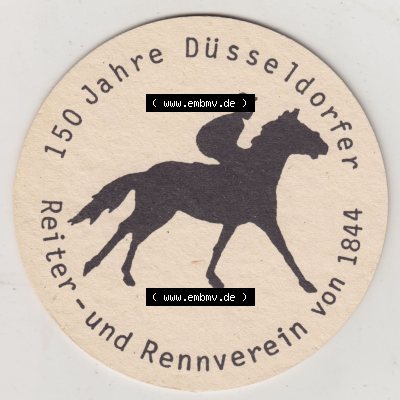 Bierdeckel 1994, Frankenheim Alt, Der feine Unterschied, Seit 1873, 150 Jahre Düsseldorfer Reit- und Rennverein von 1844 (2). Deutscher Katalog über deutsche... Sammlung