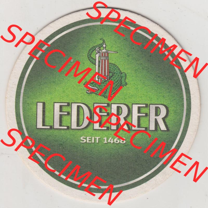 Bierdeckel Lederer, Seit 1468, Wahrer Kult ist unvergänglich. Premium Pilsener (1). Deutscher Katalog über deutsche Bierdeckel Lederer Bierkontor aus Bundesland... Sammlung