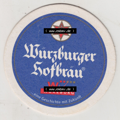Bierdeckel Würzburger Hofbräu, W-Würzburg, Julius Echter, Premium Weissbiere, Ein echter Weizen (1). Deutscher Katalog über... Sammlung
