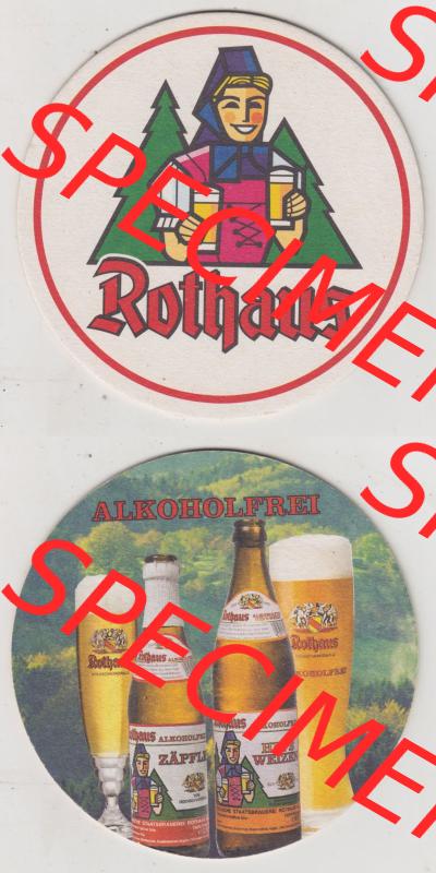 Bierdeckel Badische Staatsbrauerei Rothaus, Alkoholfreies Rothaus (3). Deutscher Katalog über deutsche Bierdeckel Badische Staatsbrauerei Rothaus aus Bundesland Baden-Württemberg,... Sammlung