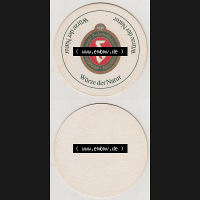 Bierdeckel Brauerei Feldschlößchen AG, Würze der Natur, Einseitiger Bierdeckel (3). Deutscher Katalog über deutsche Bierdeckel Feldschlößchen... Sammlung