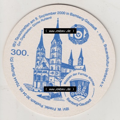 Bierdeckel 2000, Bamberger Kaiserdom, Specialitäten-Brauerei, Anspruchsvolle Geschmacksreife durch handwerkliche Braukunst (2).... Sammlung
