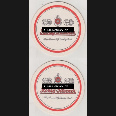 Bierdeckel König-Pilsener, König Brauerei H.G. Duisburg Beeck (3). Deutscher Katalog über deutsche Bierdeckel König-Brauerei in Duisburg-Beeck aus... Sammlung