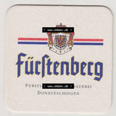 Bierdeckel Fürstenberg, Fürstliche Privatbrauerei Donaueschingen, Das Wirklich unglaubliche, Das Glas ist noch Voll (1). Deutscher Katalog über deutsche... Sammlung
