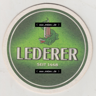 Bierdeckel Lederer, Seit 1468, Wahrer Kult ist unvergänglich. Premium Pilsener (1). Deutscher Katalog über deutsche Bierdeckel... Sammlung