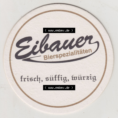 Bierdeckel Eibauer Bierspezialitäten, frisch, süffig, würzig, Münch-Bräu Eibau, Trinkt Eibauer Biere (1). Deutscher Katalog... Sammlung