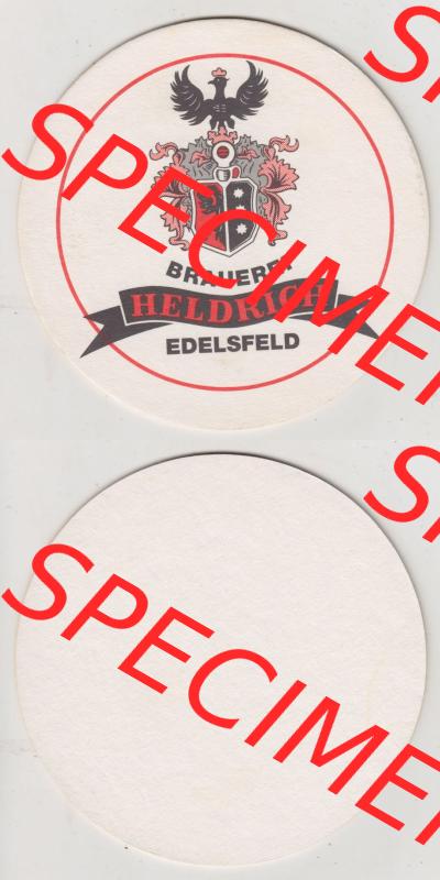 Bierdeckel Brauerei Heldrich Edelsfeld (3). Deutscher Katalog über deutsche Bierdeckel Brauerei Heldrich Edelsfeld aus Bundesland Bayern zum katalogisieren und kategorisieren deiner... Sammlung