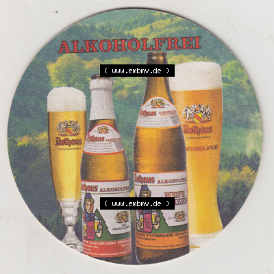 Bierdeckel Badische Staatsbrauerei Rothaus, Alkoholfreies Rothaus (2). Deutscher Katalog über deutsche Bierdeckel Badische Staatsbrauerei... Sammlung